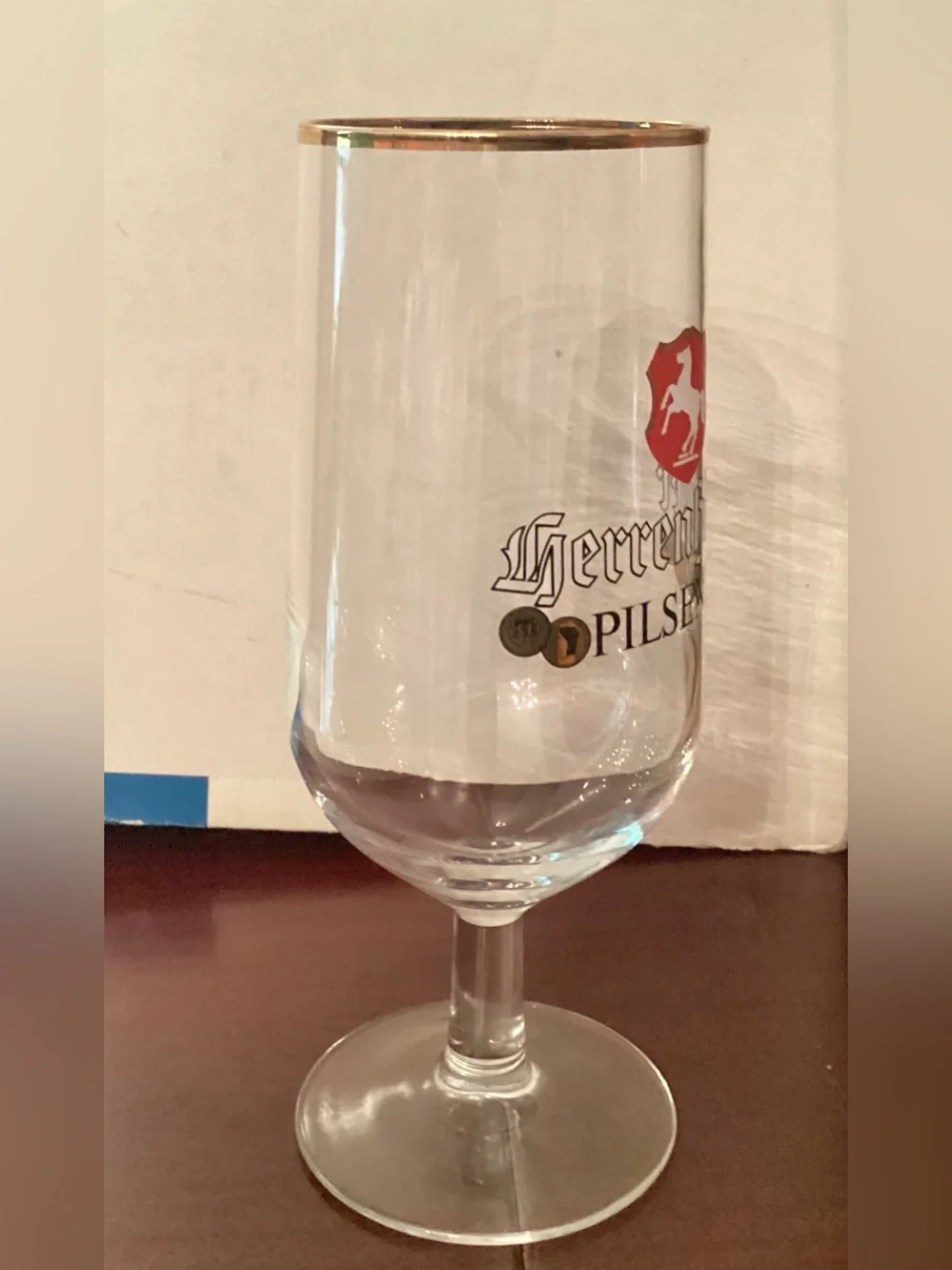 Beer Glass Vintage 1960s–70s Herrenhäuser Pilsener Beer Flute